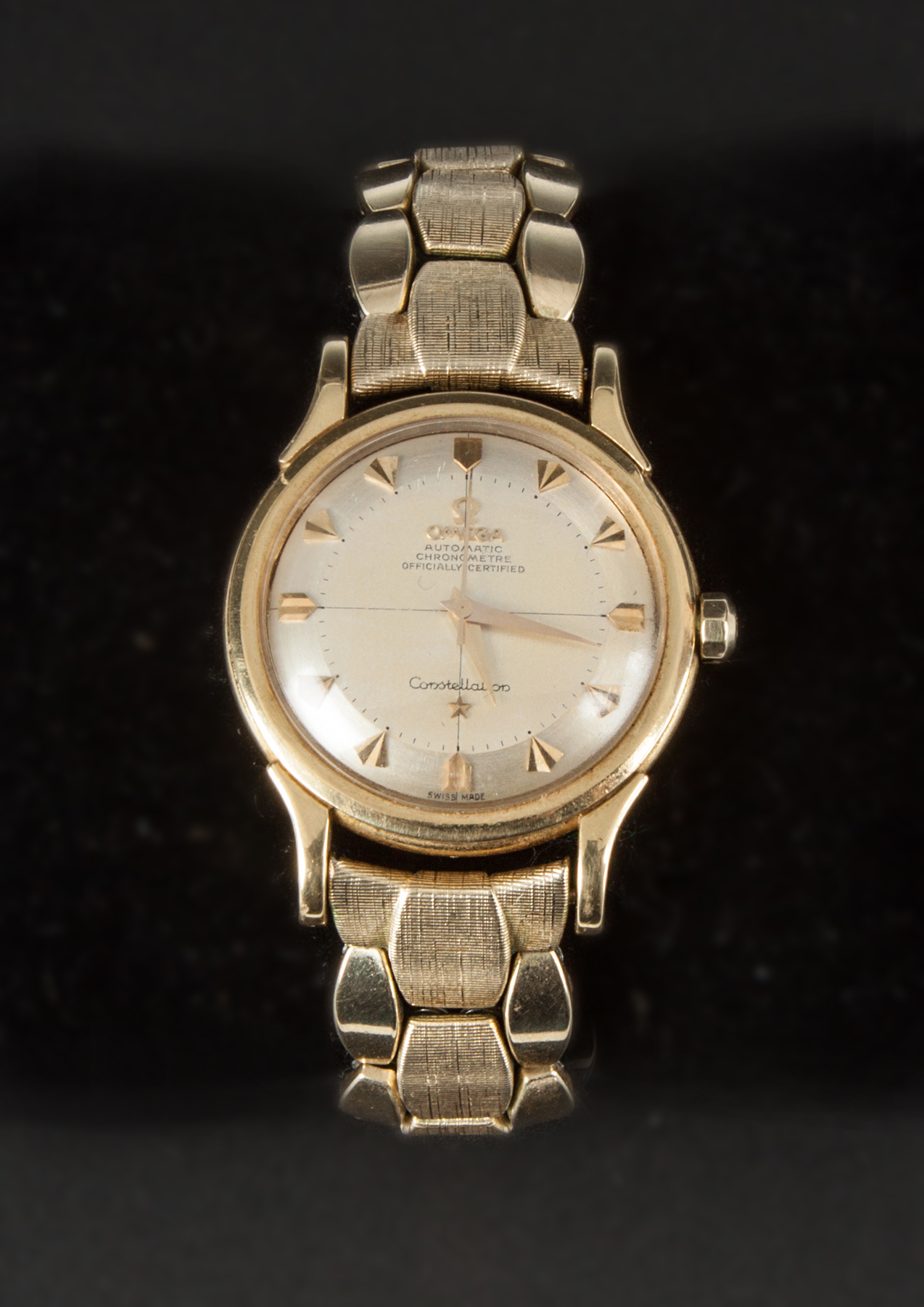 Appraisal: Vintage Omega K Gold Automatic Chronometer Constellation Watch