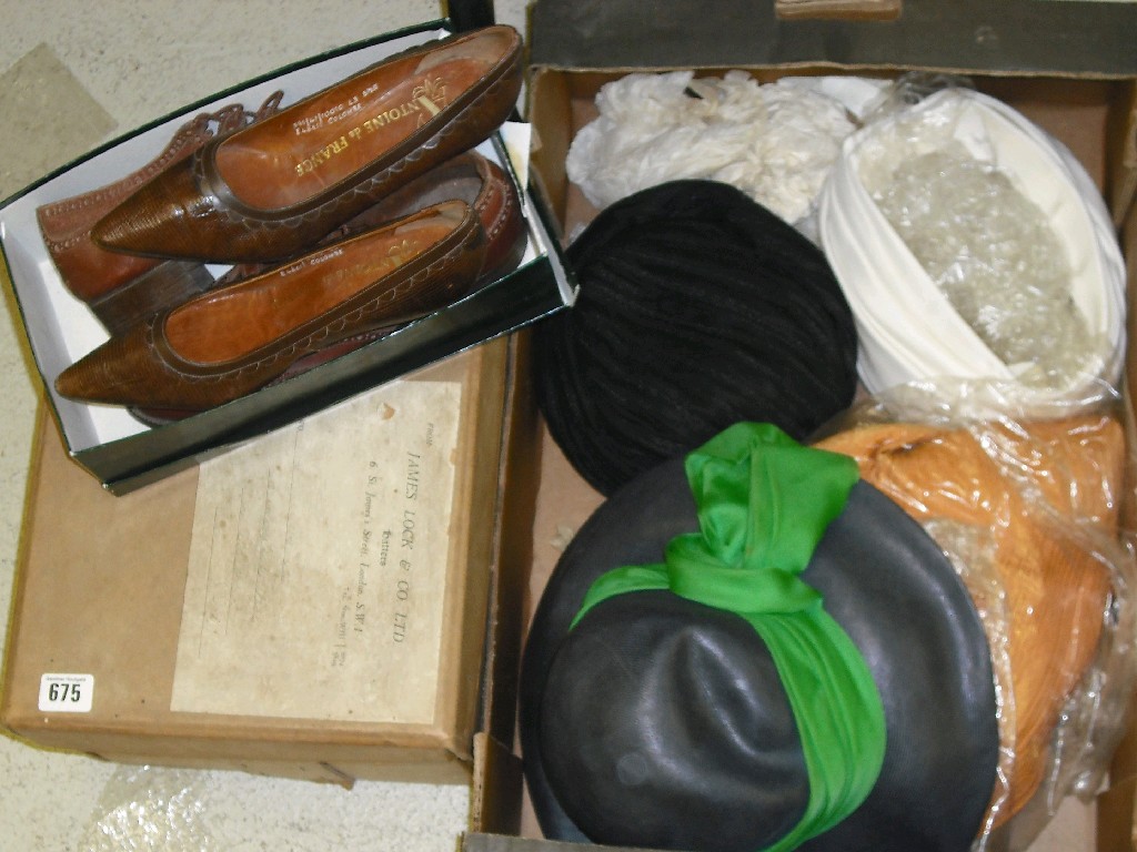 Appraisal: Lock and Co top hat in original box together with