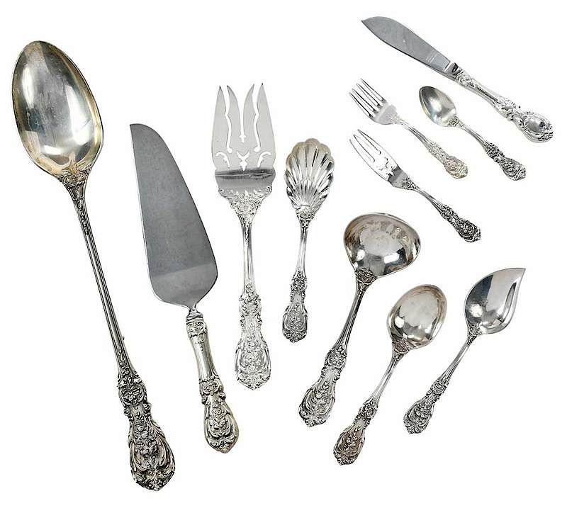 Appraisal: Francis I Sterling Serving Pieces American th century including stuffing