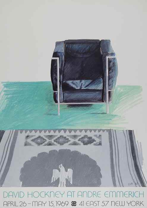 Appraisal: HOCKNEY David DAVID HOCKNEY at ANDRE EMMERICH offset lithograph in