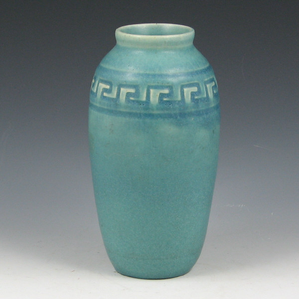 Appraisal: Rookwood Greek Key Vase in Matte Blue - Mint Rookwood