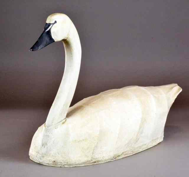 Appraisal: American Canvas Covered Confidence Swan DecoyWith a canvas cover and