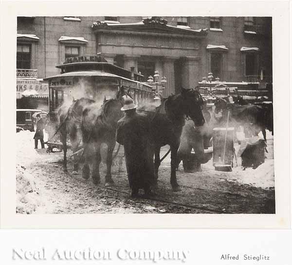 Appraisal: Alfred Stieglitz American - The Terminal photogravure Alfred Stieglitz printed