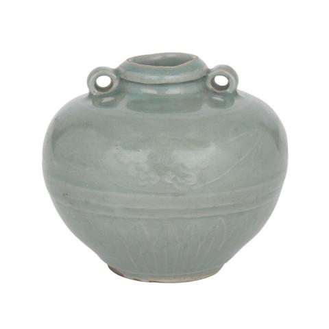 Appraisal: A RARE AND FINE LONGQUAN CELADON GLAZED MINIATURE JAR SOUTHERN