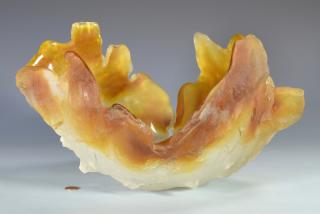 Appraisal: Amanda Brisbane Art Glass Sculptural Bowl Amanda Brisbane United Kingdom