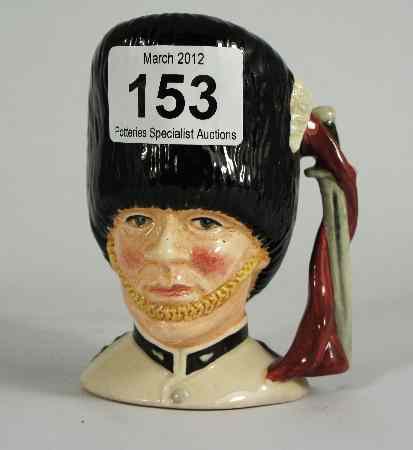 Appraisal: Royal Doulton Small Character Jug The Guardsman D White Tunic