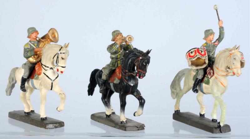 Appraisal: Lineol German Army Mounted Musicians Includes three different cm German