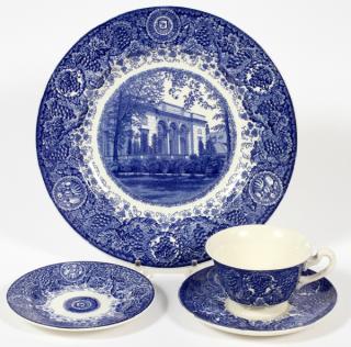 Appraisal: WEDGWOOD 'UNIVERSITY OF MICHIGAN' DINNER SET CHARLES AHRENFELDT LIMOGES PORCELAIN