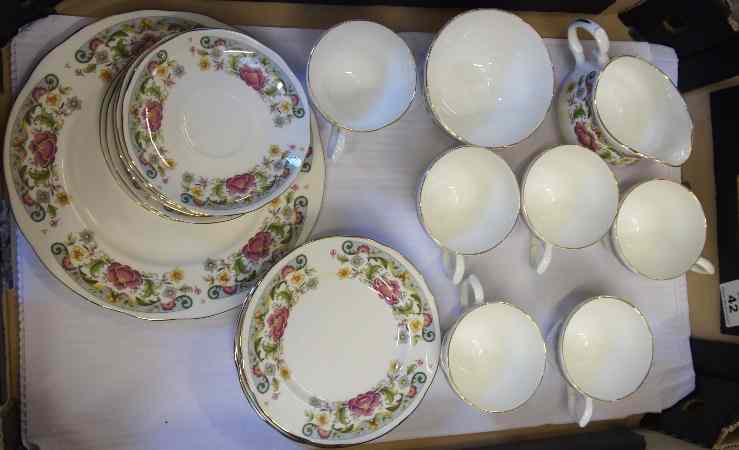 Appraisal: A tray comprising Royal Sutherland Part Tea Service comprising Side