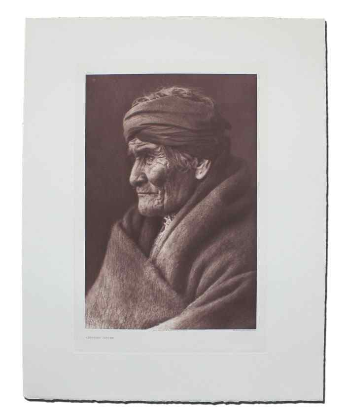 Appraisal: CURTIS Edward American - ''Geronimo-Apache'' Photogravure '' x '' with