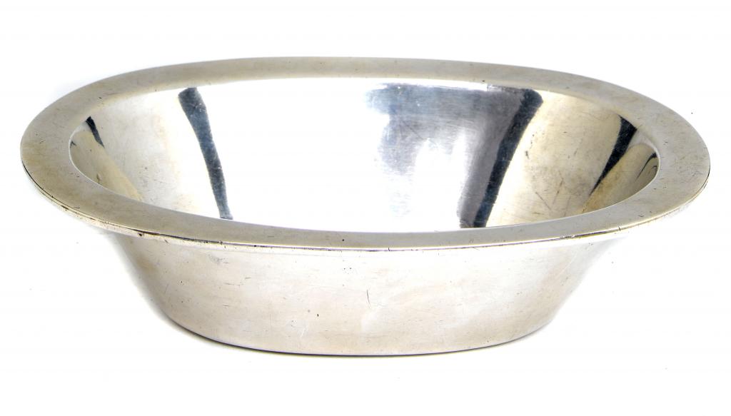 Appraisal: MEDICAL A RARE VICTORIAN OVAL SPITTING BOWL with everted rim