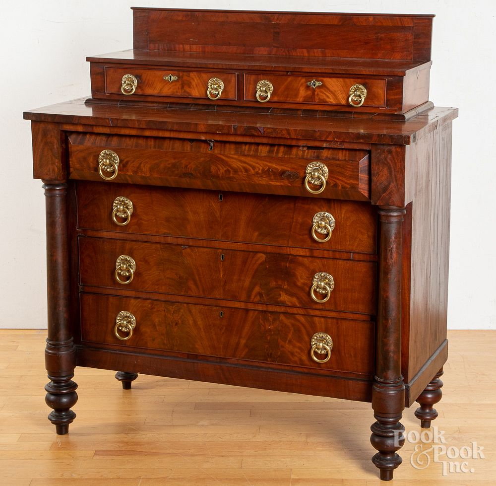 Appraisal: Empire mahogany dresser ca Empire mahogany dresser ca h w