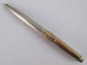 Appraisal: A Sterling silver Mont Blanc Meisterstuck ball point pen gilt