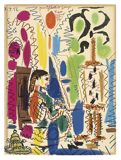 Appraisal: PABLO PICASSO L'Atelier de Cannes Color lithograph x mm x