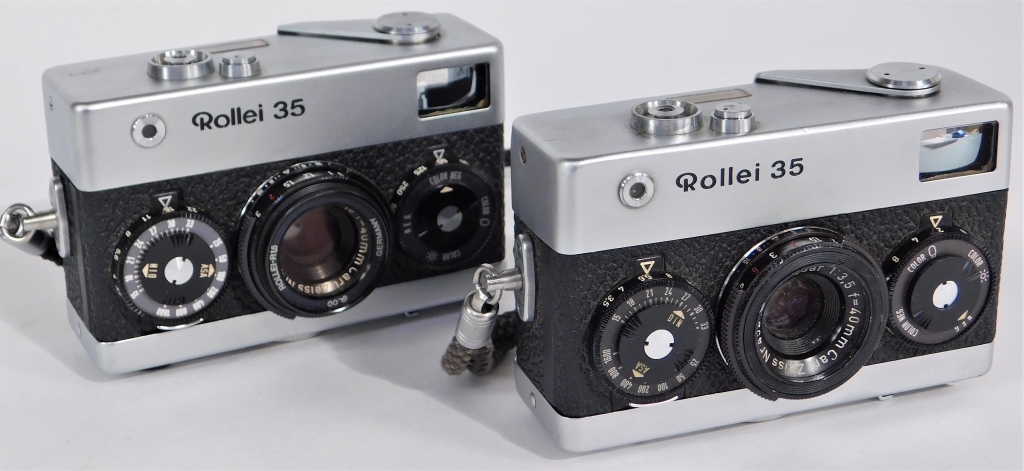 Appraisal: GROUP OF ROLLEI COMPACT CAMERAS Group of Rollei mm viewfinder