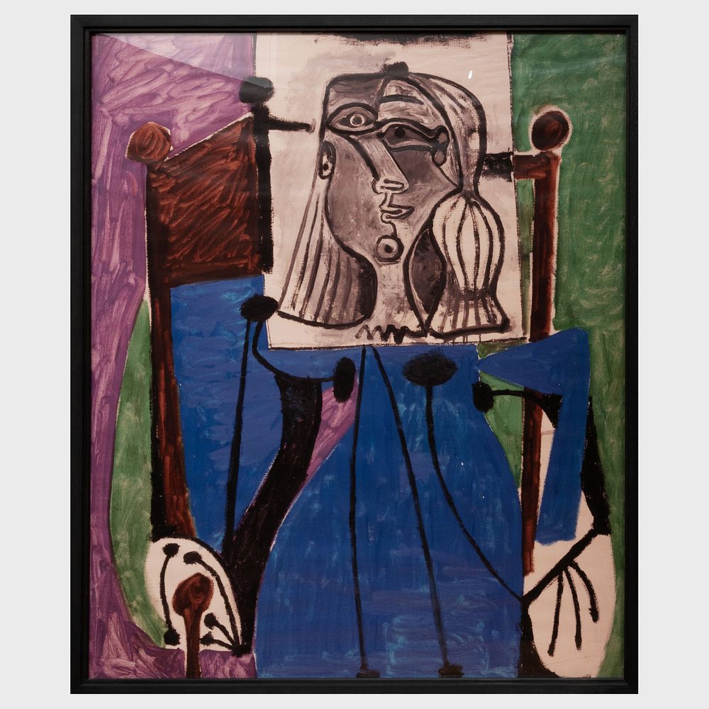 Appraisal: After Pablo Picasso - Tete and Crouching Woman Two photo