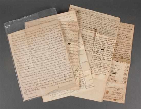 Appraisal: Assortment of papers related to the Estate of Martin Tschudy