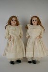 Appraisal: DOLLS - Two A M Bisque shoulder head child dolls