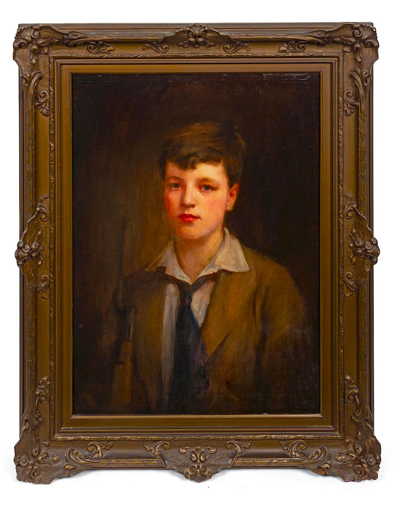 Appraisal: American th Century American th Century Portrait of a Boy