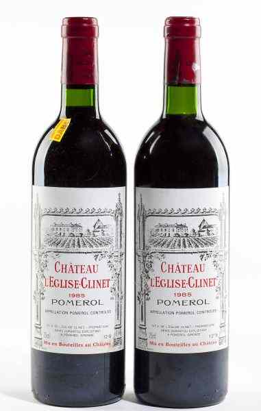 Appraisal: Chateau L'Eglise-ClinetPomerol bottles into neck bn''A superstar of the vintage