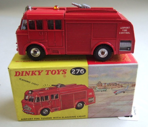 Appraisal: A Dinky Airport fire tender with flashing light boxed