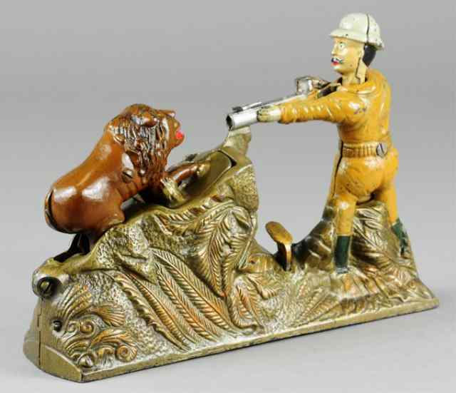 Appraisal: LION HUNTER MECHANICAL BANK J E Stevens Co designed by