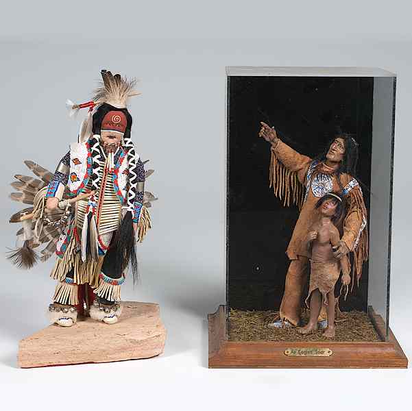 Appraisal: Barbara Bringham Native American Doll PLUS lot of includes As