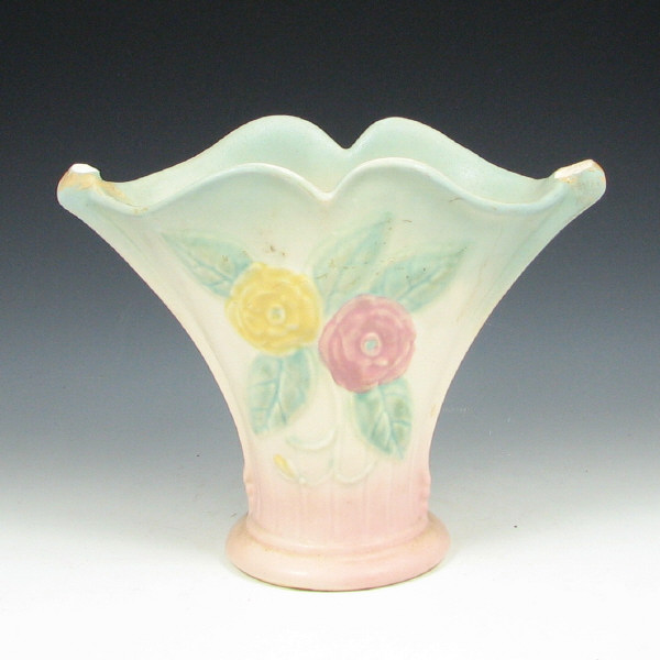 Appraisal: Hull Open Rose - Basket Vase Open Rose basket vase