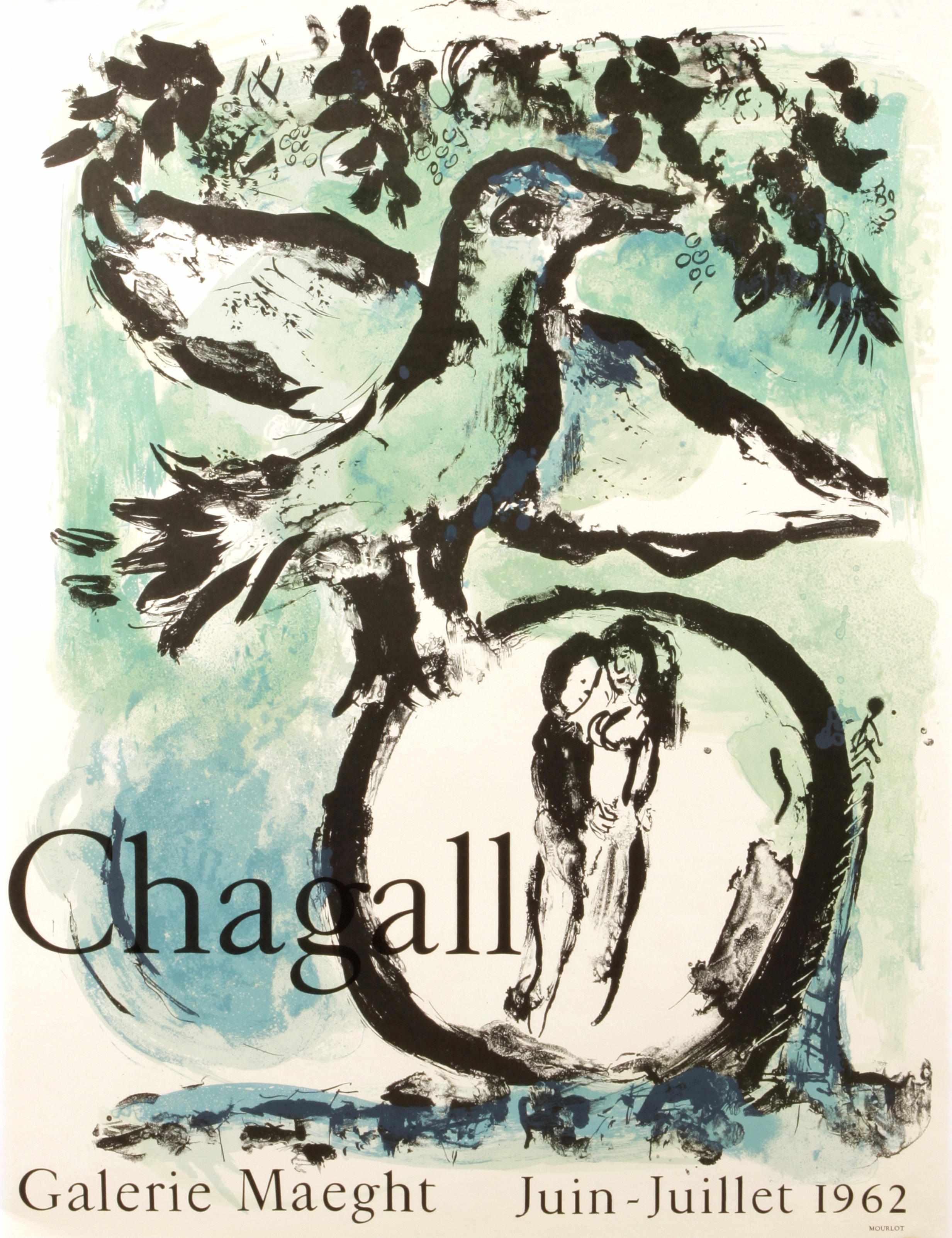 Appraisal: After Marc Chagall Russian French - The Green Bird Good