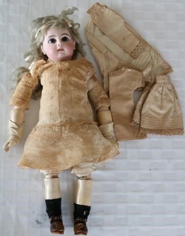 Appraisal: LATE TH C FRENCH JUMEAU BISQUE HEAD DOLL JOINTED COMPOSITION