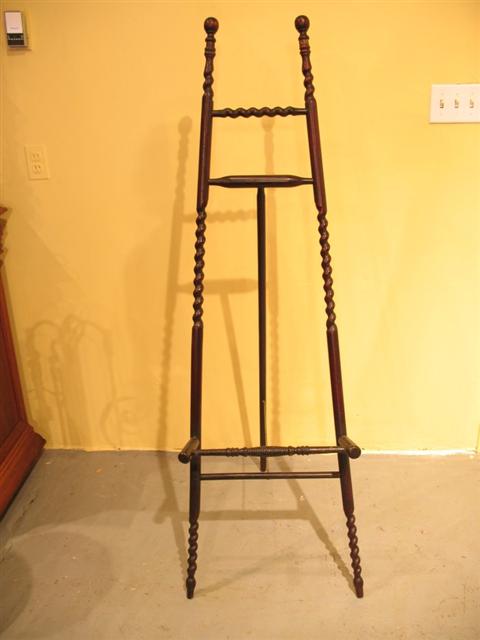 Appraisal: VICTORIAN CHERRY PAINTING EASEL h in