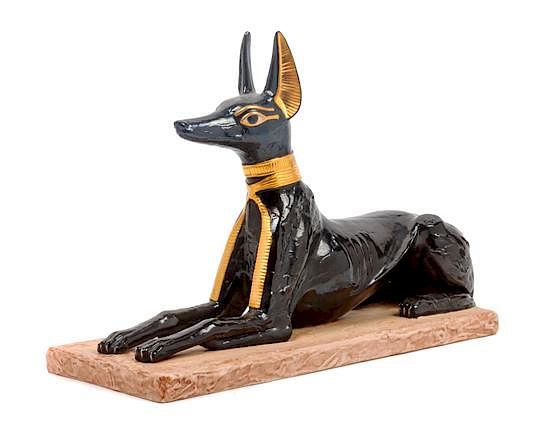 Appraisal: A Boehm Porcelain Pharaoh Hound Figure Width inches A Boehm