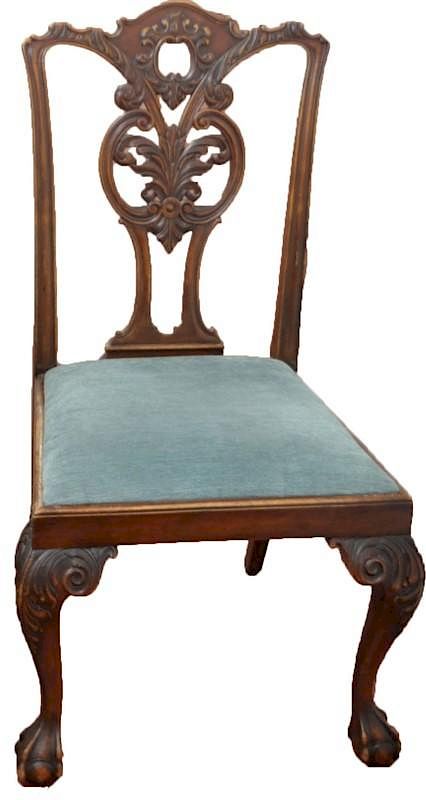 Appraisal: FINE QUALITY ENGLISH CHIPPENDALE SIDE CHAIR Fine Quality Antique English