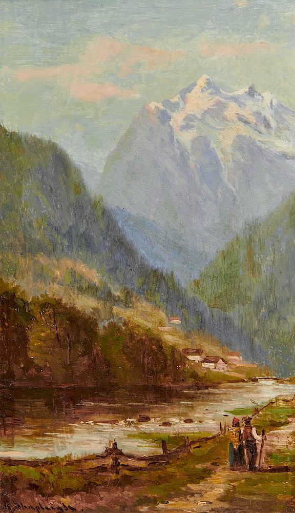 Appraisal: FRANK HENRY SHAPLEIGH American - The Wetterhorn FRANK HENRY SHAPLEIGH