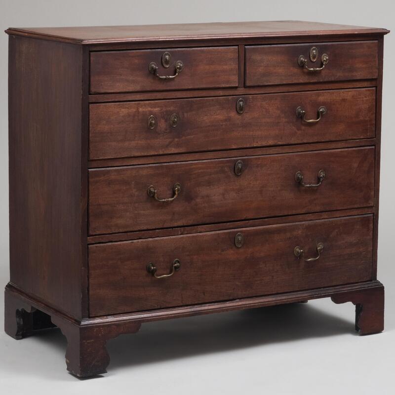 Appraisal: George III Mahogany Chest of Drawers x x in Condition