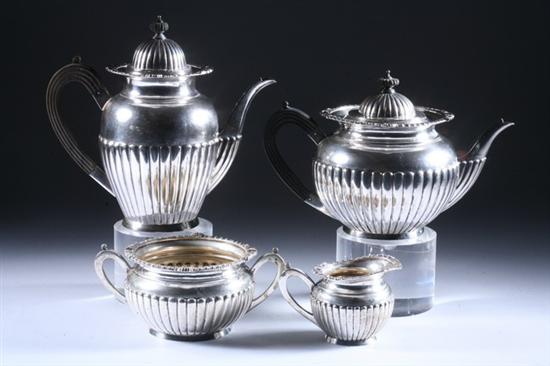 Appraisal: FOUR-PIECE AUSTRO-HUNGARIAN SILVER TEA AND COFFEE SERVICE - marks city