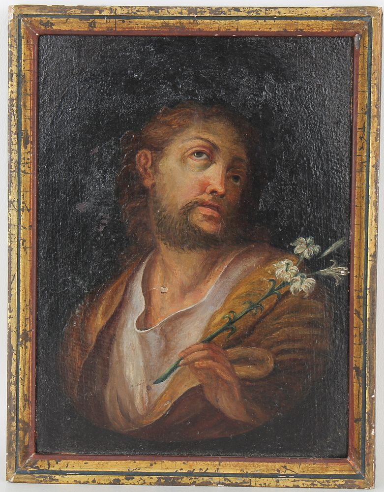 Appraisal: European School Old Master Portrait of Jesus European School Old