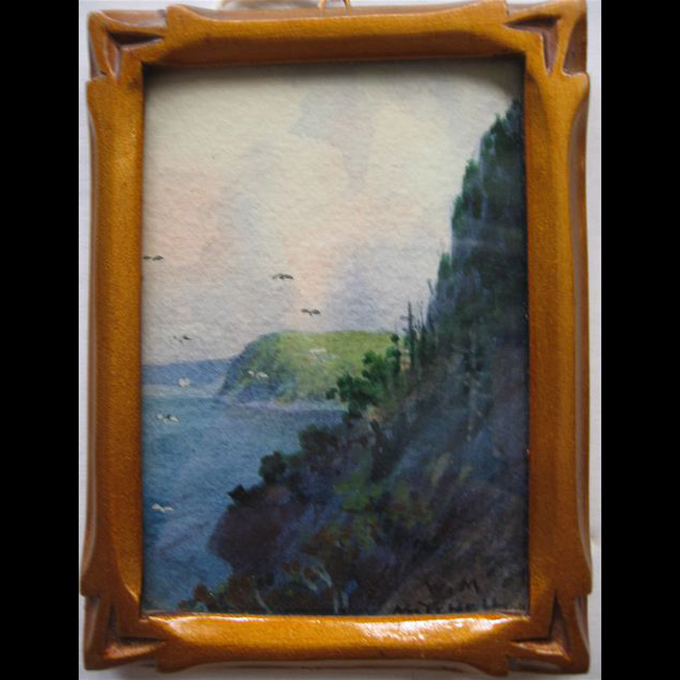 Appraisal: THE SAGUENAY WILLARD MORSE MITCHELL - CANADIAN MINIATURE WATERCOLOUR Height