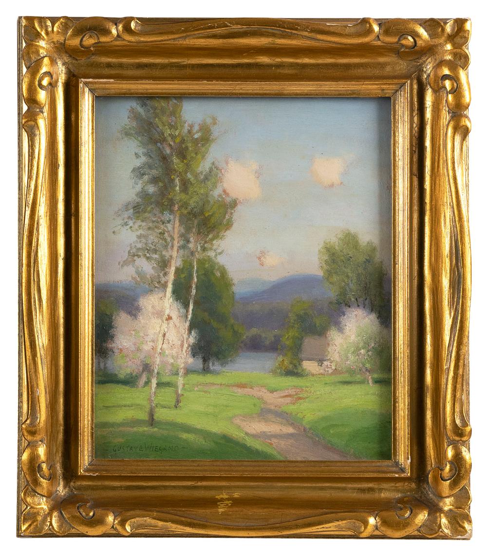 Appraisal: GUSTAVE ADOLPH WIEGAND NEW YORK - SPRINGTIME IN NEW HAMPSHIRE