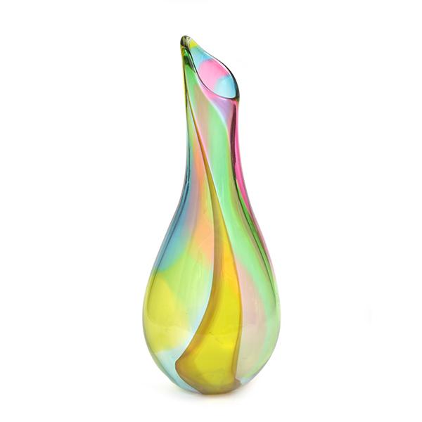 Appraisal: A MODERN ART GLASS VASE SIGNED JAYE SCANLON ' IN