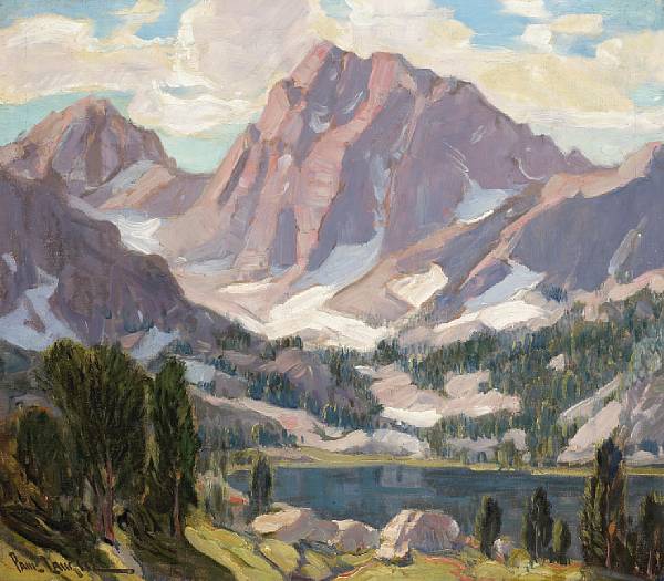 Appraisal: Paul Lauritz Norwegian American - High Sierra lake signed 'Paul