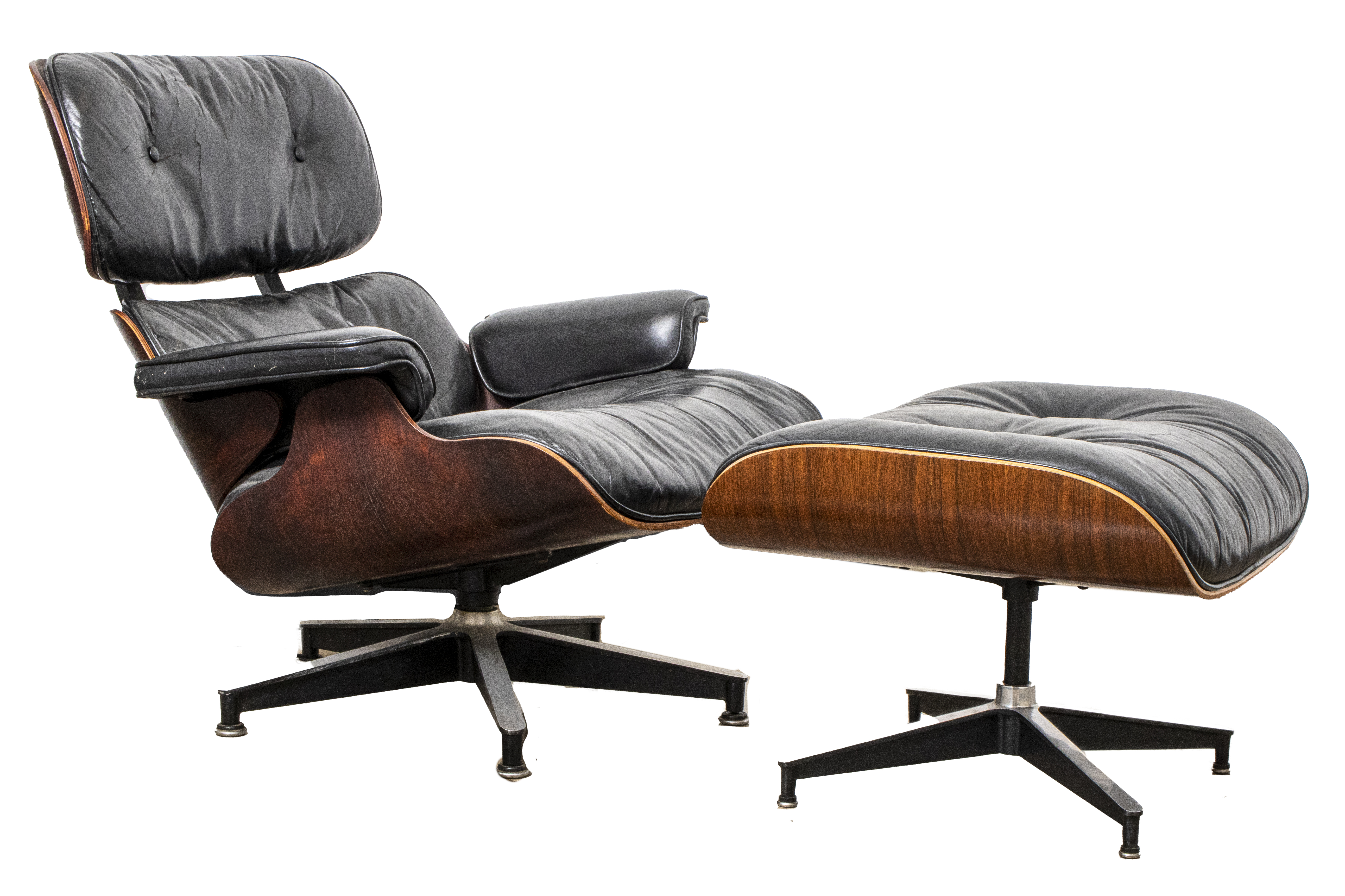 Appraisal: EAMES FOR HERMAN MILLER LOUNGE CHAIR OTTOMAN Eames for Herman