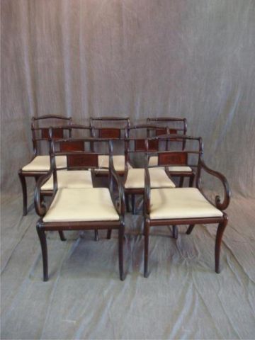 Appraisal: Set of Regency dining chairs as is Only chairs shown