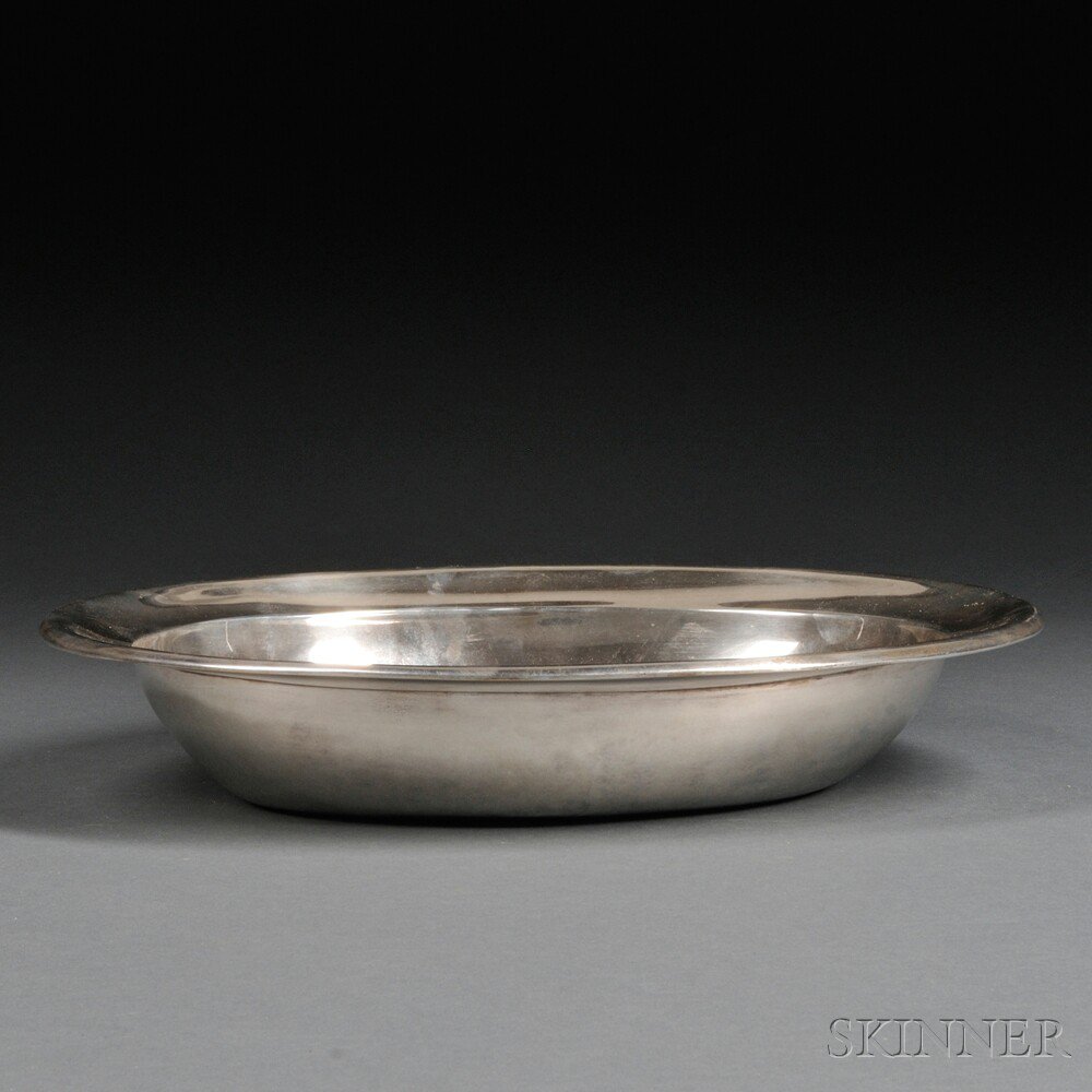 Appraisal: Oval Silver Bowl Garrett Eoff New York early th century