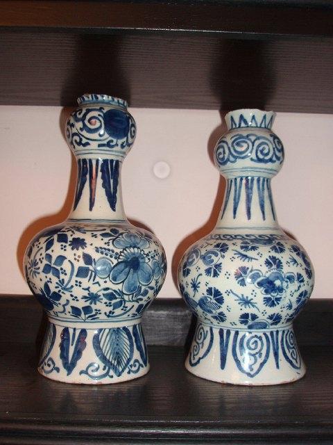 Appraisal: An th Century delft vase of baluster shape and another