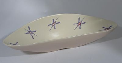 Appraisal: A Poole Pottery Contemporary bowl painted with stylised butterfly motif