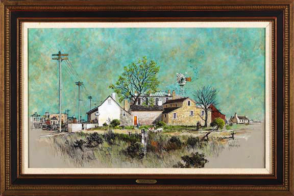 Appraisal: Edward M Buck Schiwetz American Texas - Fredericksburg mixed media