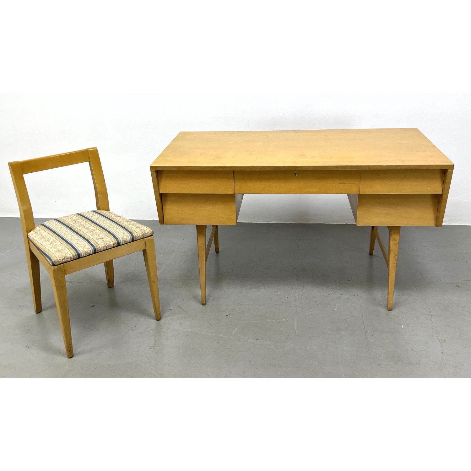 Appraisal: Edmond Spence Desk and Unique Angled Form Made in Sweden