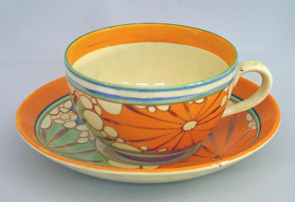 Appraisal: Broth' Fantasque Bizarre globe cup and saucer