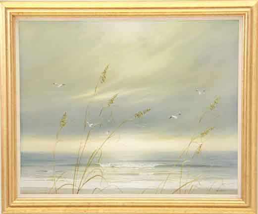 Appraisal: Jim Palmer South Carolina b CAROLINA COAST WITH SHOREBIRDS oil